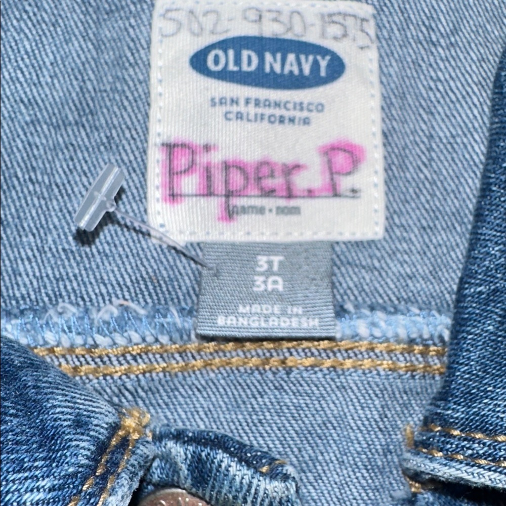 OLD NAVY girls denim vest size 3t - Picture 2 of 3